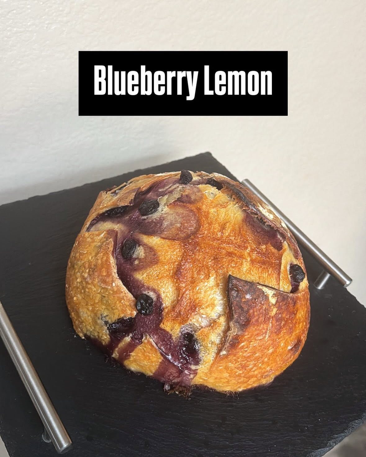 Blueberry lemon sourdough loaf