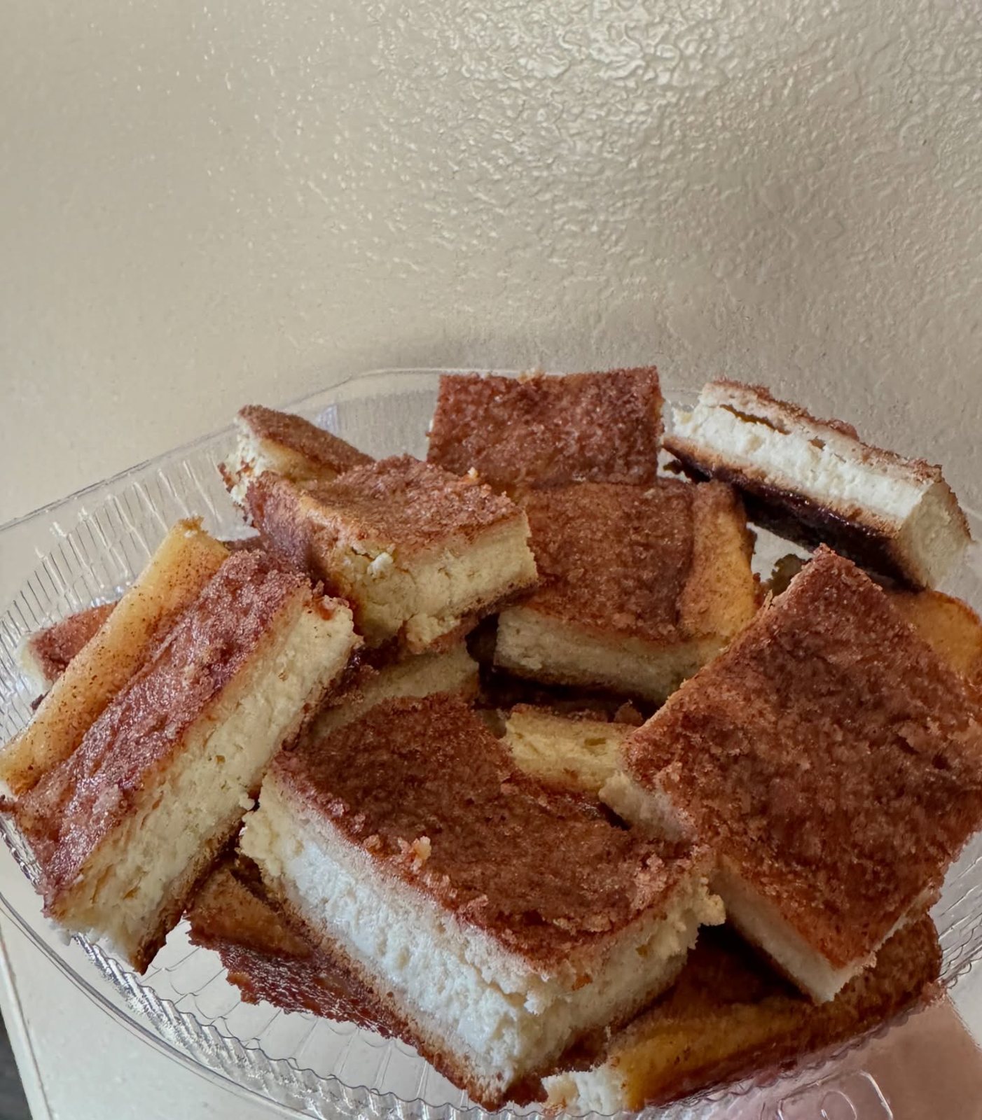 Family-size cinnamon churro cheesecake bites